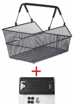 Basil Cento Multi Längs Engmaschig Für Schultaschen Schwarz Mit I-Rack-1 Adapter