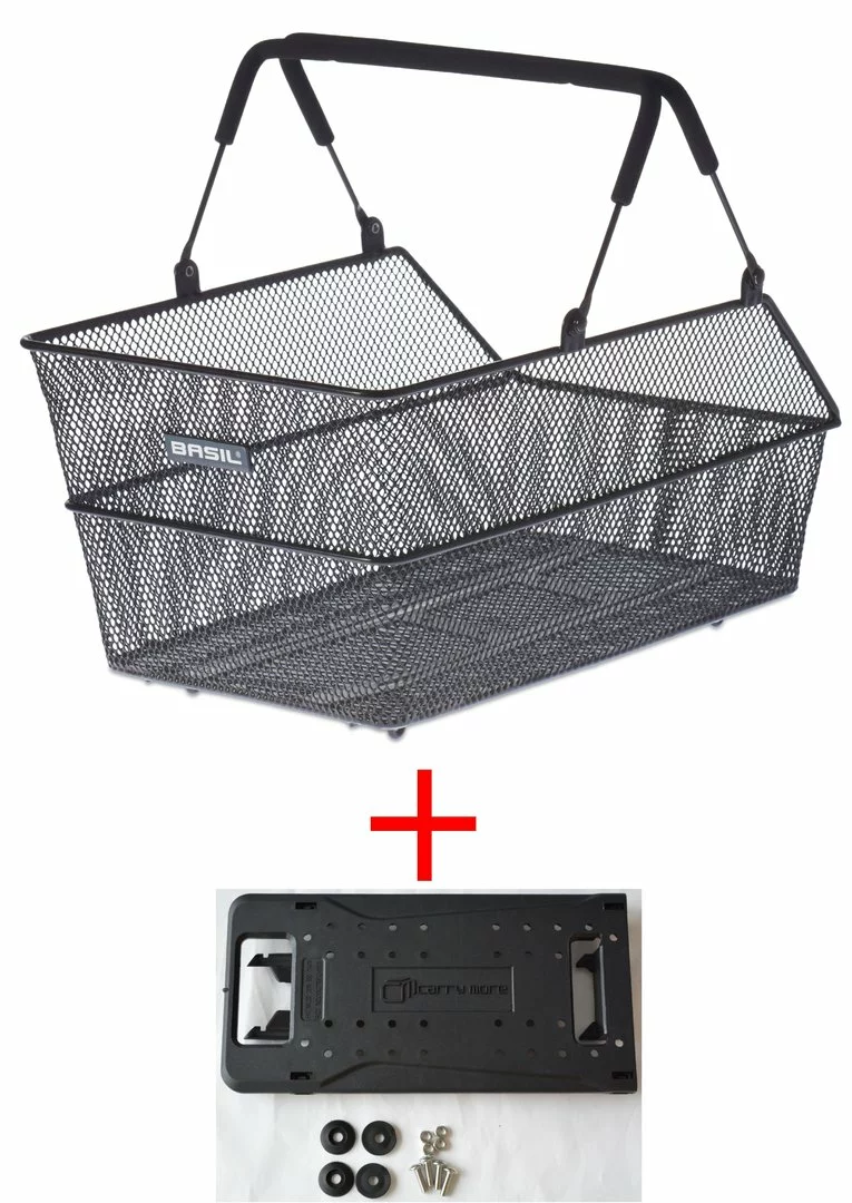 Basil Cento Multi Längs Engmaschig Für Schultaschen Schwarz Mit I-Rack-1 Adapter