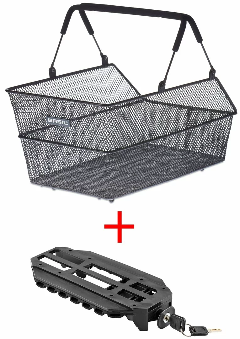 Basil Cento Multi Längs Engmaschig Für Schultaschen Schwarz Mit MonkeyLoad-T Adapter