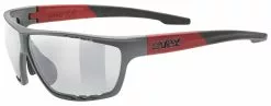 Uvex Sportstyle 706 -Pédale Vif Verkäufe Brille Uvex Sportstyle 706 grey red matt litemirror silver Cat.3 S3 S5320065316 4043197333748