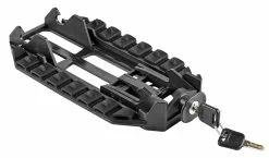 Fuxon Monkeyload-T Korb A-Cross Querkorb Engmaschig Schwarz -Pédale Vif Verkäufe Fuxon Carrymore Adapterplatte Monkeyload mit Schloss einzeln 051 21602a