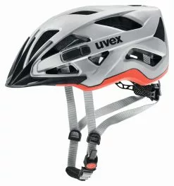 Uvex Active-CC 52-57cm / 56-60cm -Pédale Vif Verkäufe Helm Uvex Actice CC silver orange 52 57cm 4043197296272 S4104270315