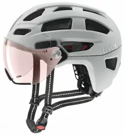 Uvex Finale-Visor-Vario 52-57cm / 56-61cm -Pédale Vif Verkäufe Helm Uvex Finale Visor Vario papyrus matt 52 57cm S4109770215 4043197336770