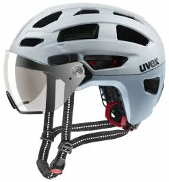 Uvex Finale-Visor 52-57cm / 56-61cm 14 Uvex Finale-Visor 52-57cm / 56-61cm -Pédale Vif Verkäufe Helm Uvex Finale Visor silver matt 52 57cm S4107530615 4043197323107