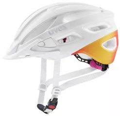 Uvex True-CC 52-55cm / 55-58cm 13 Uvex True-CC 52-55cm / 55-58cm -Pédale Vif Verkäufe Helm Uvex True CC white peach matt 52 55cm S4100540315 4043197337012