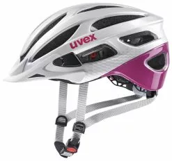Uvex True 52-55cm / 55-58cm -Pédale Vif Verkäufe Helm Uvex True silver fuchsia 52 55cm S4100530415 4043197338668