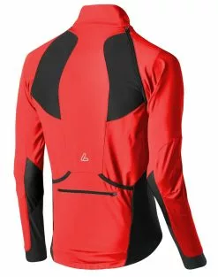 Loeffler Löffler San Remo Windstopper Softshell Light Zip-Off 15922 -Pédale Vif Verkäufe Loeffer Herren Bike Zip off Jacke San Remo Windstopper Soft Shell Light rot schwarz 15922 599a