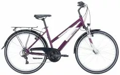 Pédale Vif Verkäufe -Pédale Vif Verkäufe Pegasus Avanti 2023 26 Zoll 18 Gang Damen Trapez Maedchen dark berry light grey lila violett brombeere hellgrau 505 62638 62644