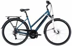 Pegasus Piazza-Disc 2022 21-Gang -Pédale Vif Verkäufe Pegasus Piazza Disc 2022 21 Gang Kettenschaltung Scheibenbremsen Damen Trapez dark petrol matt white blau weiss 636 83345 83350