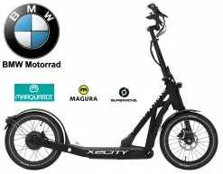 BMW X2City E-Scooter -Pédale Vif Verkäufe Scooter E Roller BMW X2City Pedelec black matt KW074 DDM599