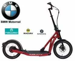 BMW X2City E-Scooter -Pédale Vif Verkäufe Scooter E Roller BMW X2City Pedelec metallic red rot KW074 DCMS99
